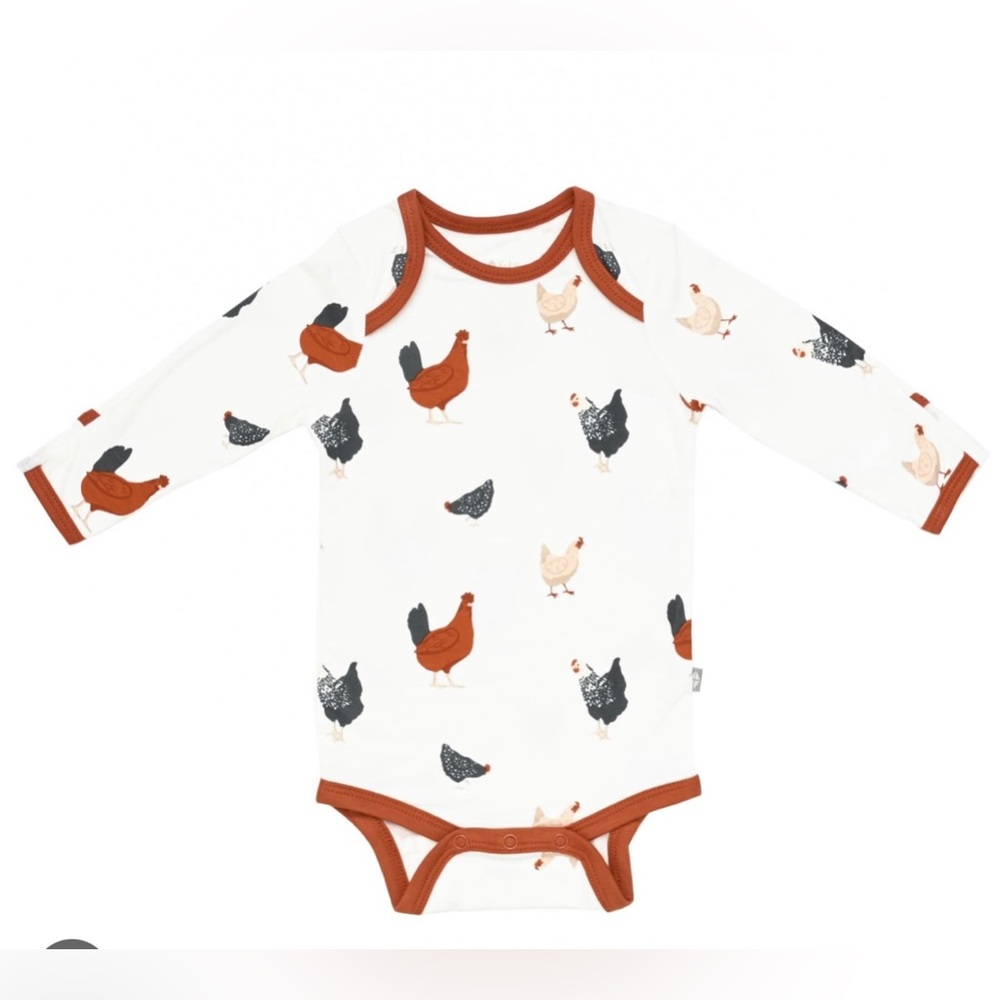Kyte BABY • Chick Long Sleeve Bodysuit • 12-18mo.